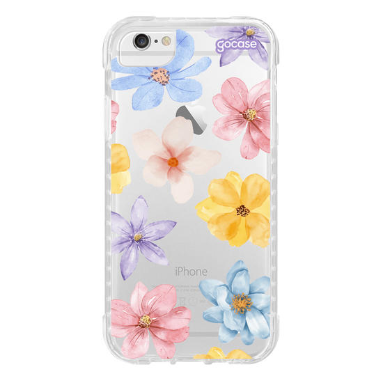 Capinha para celular  Flores do Campo em Aquarela