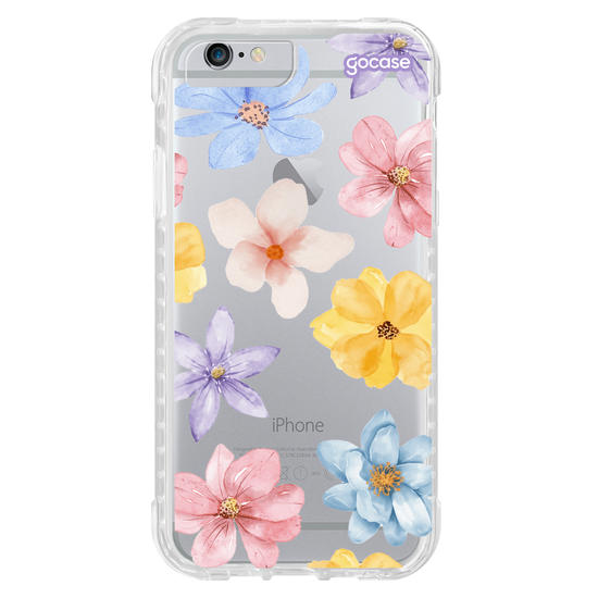 Capinha para celular  Flores do Campo em Aquarela
