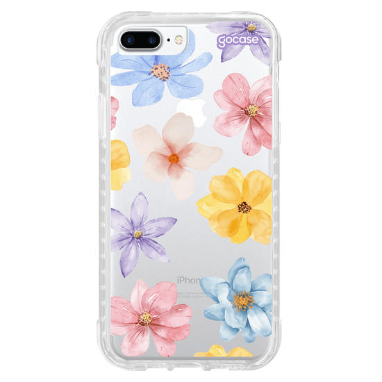 Capinha para celular  Flores do Campo em Aquarela