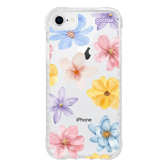 Capinha para celular  Flores do Campo em Aquarela