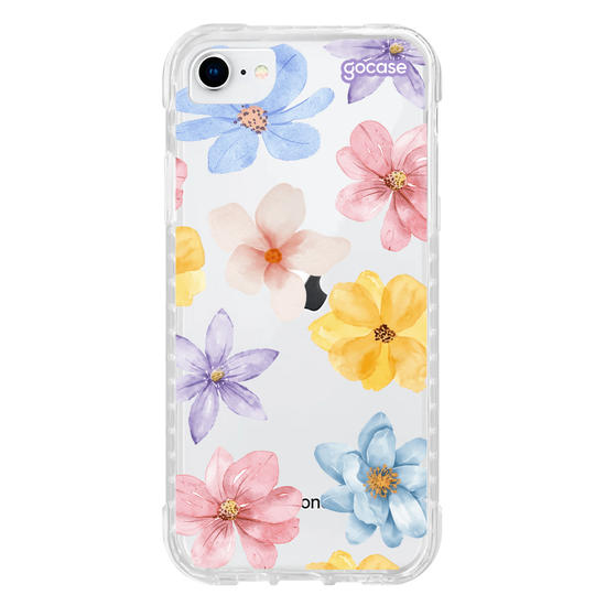 Capinha para celular  Flores do Campo em Aquarela