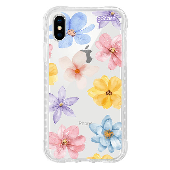 Capinha para celular  Flores do Campo em Aquarela