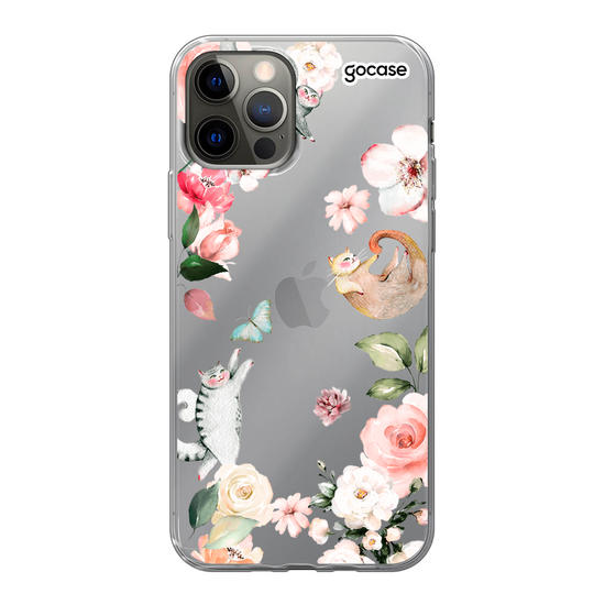 Flowers & cats Phone Case