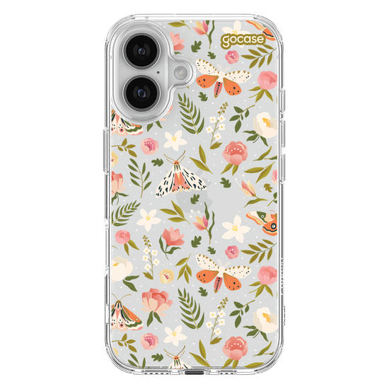 Capinha para celular  Flores e Mariposas