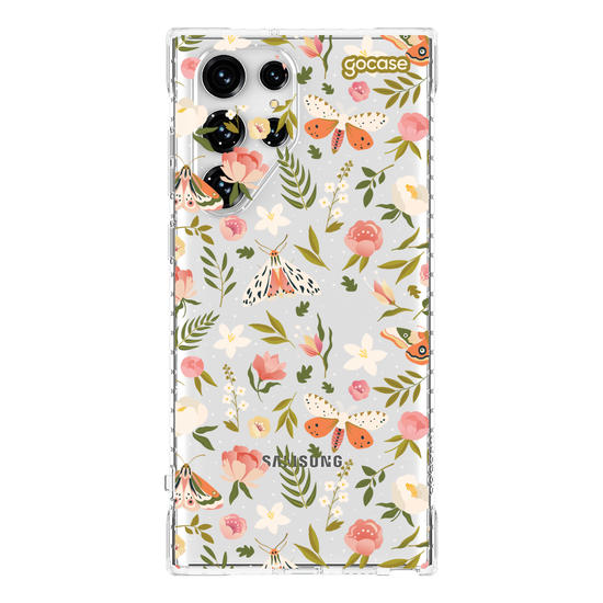 Capinha para celular  Flores e Mariposas