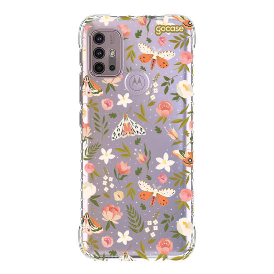 Capinha para celular  Flores e Mariposas