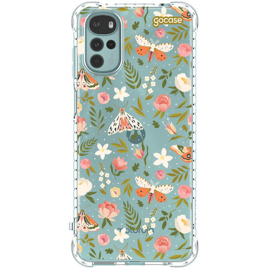 Capinha para celular  Flores e Mariposas