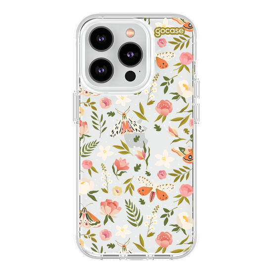 Capinha para celular  Flores e Mariposas