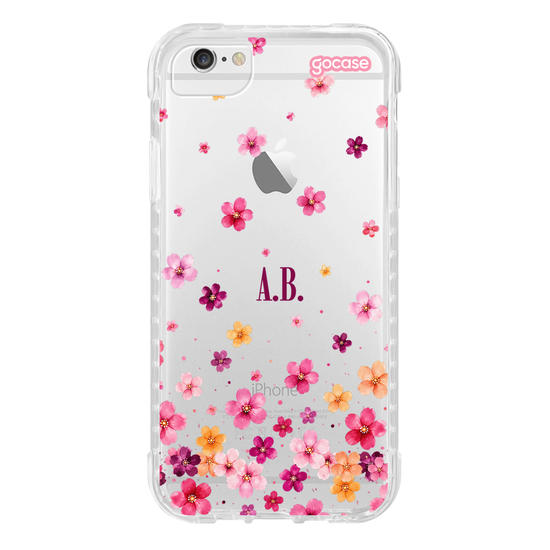 Capinha para celular  Flores Flutuantes Aquarela