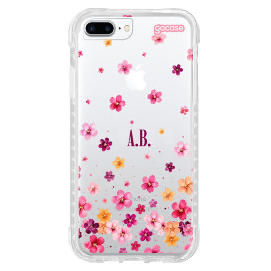 Capinha para celular  Flores Flutuantes Aquarela