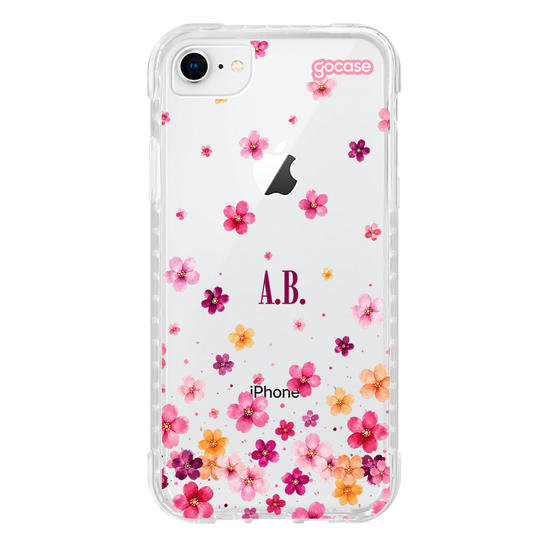 Capinha para celular  Flores Flutuantes Aquarela
