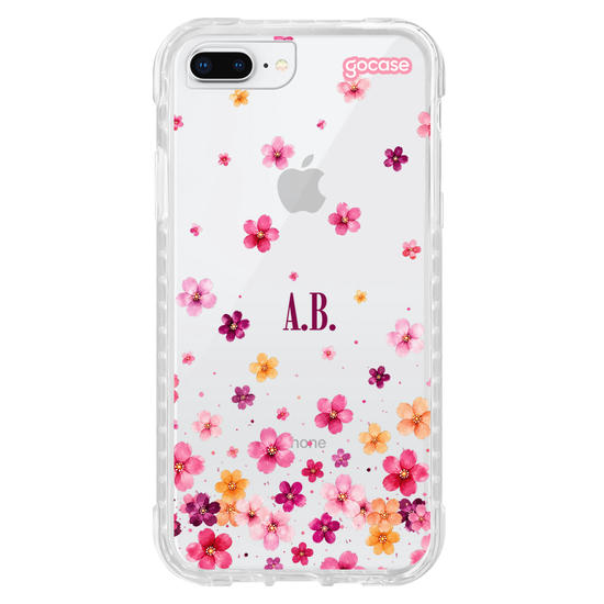 Capinha para celular  Flores Flutuantes Aquarela