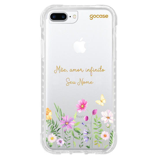 Capinha para celular  Flores Mãe Amor Infinito