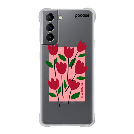 Capinha para celular  Flores Paris