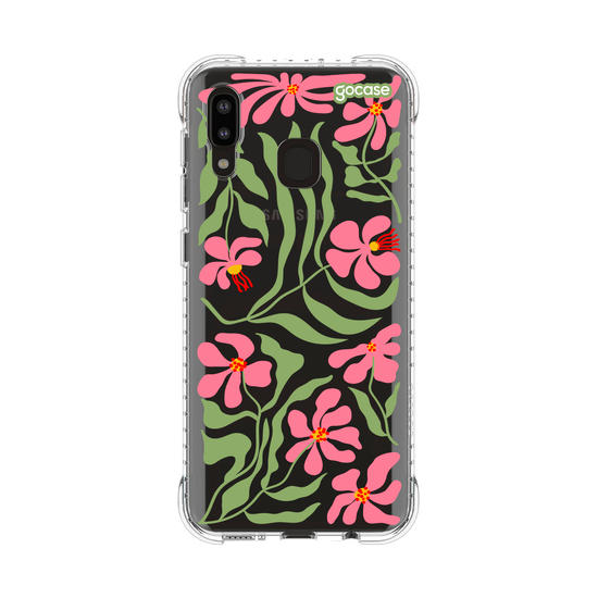 Capinha para celular  Flores Rosa Abstratas