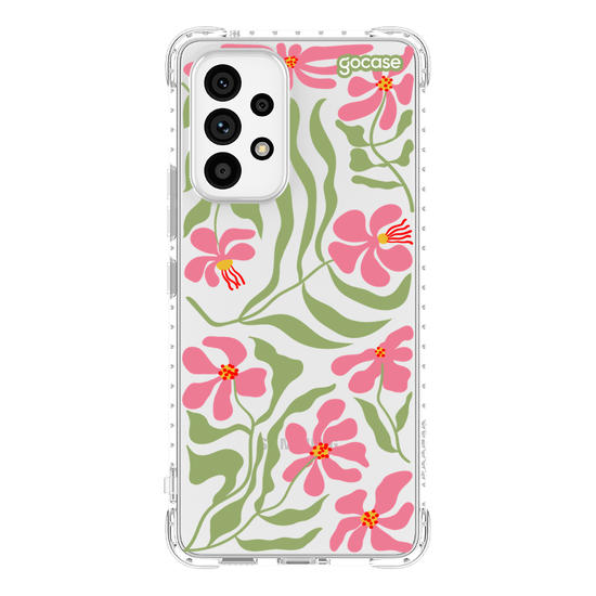 Capinha para celular  Flores Rosa Abstratas