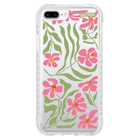 Capinha para celular  Flores Rosa Abstratas