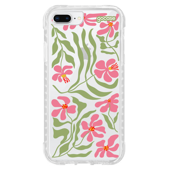 Capinha para celular  Flores Rosa Abstratas