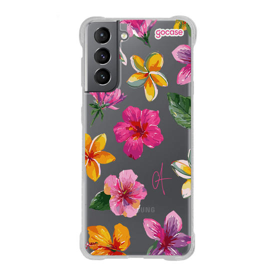 Capinha para celular  Flores Sobre a Tela