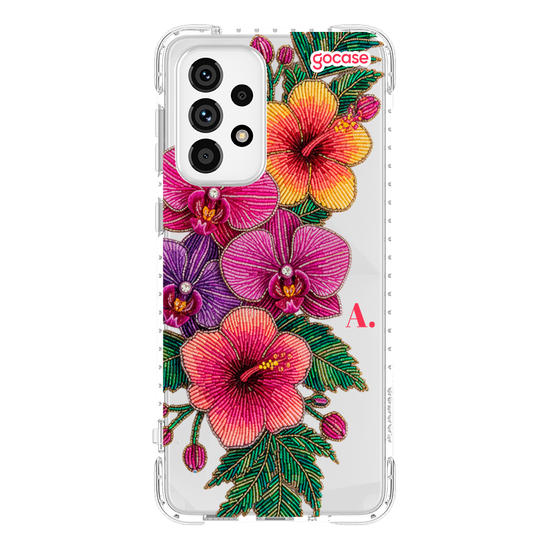  Flores Tropicais Bordadas