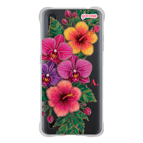  Flores Tropicais Bordadas