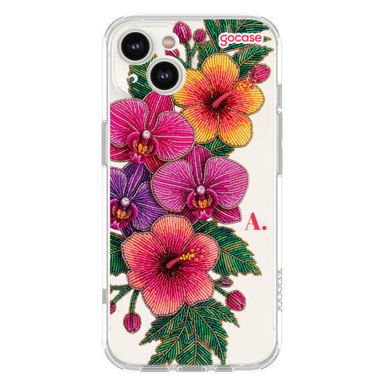  Flores Tropicais Bordadas
