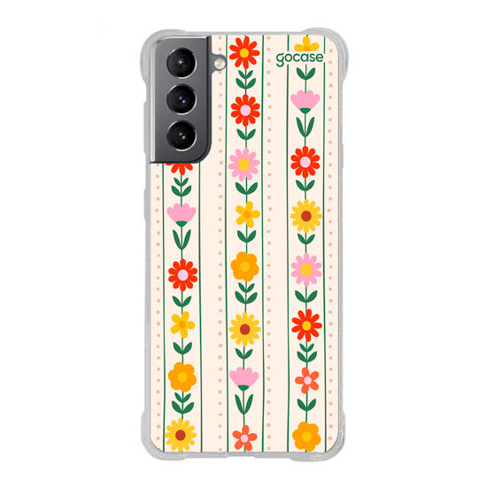 Capinha para celular  Flores Verticais
