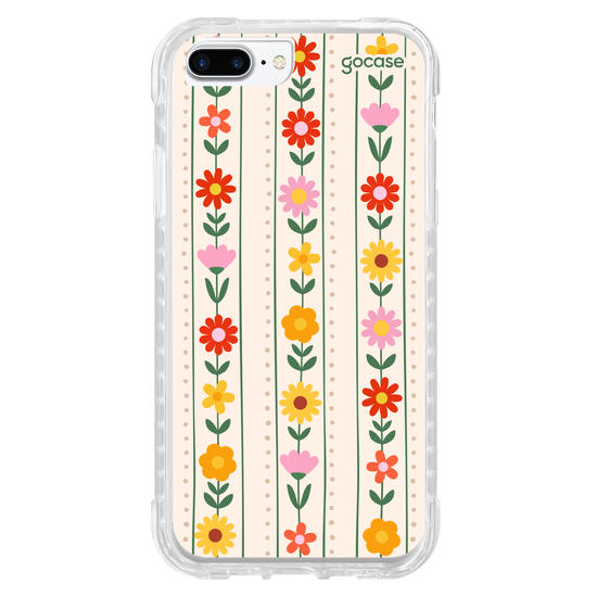 Capinha para celular  Flores Verticais