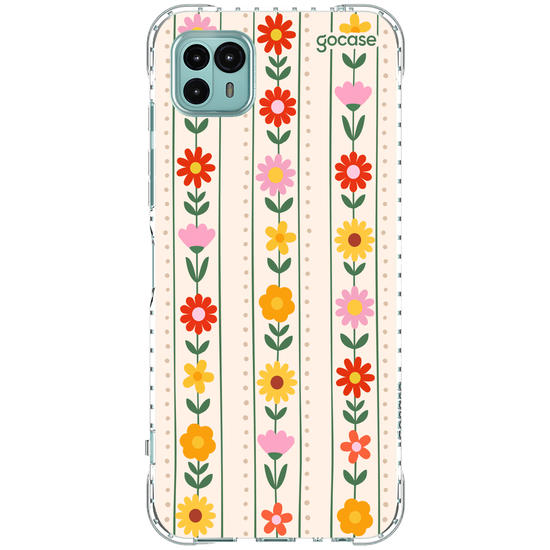 Capinha para celular  Flores Verticais