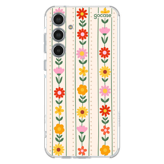 Capinha para celular  Flores Verticais