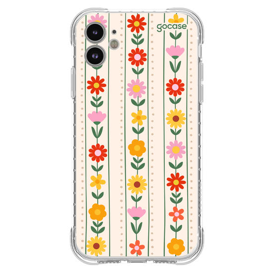 Capinha para celular  Flores Verticais