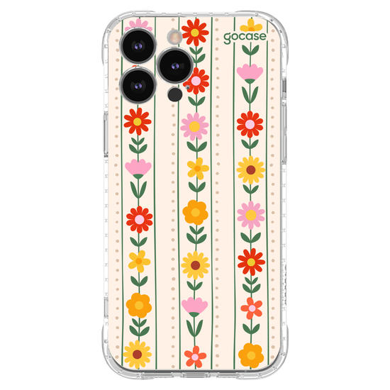 Capinha para celular  Flores Verticais