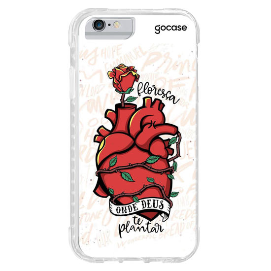 Capinha para celular Floresça onde Deus te plantar