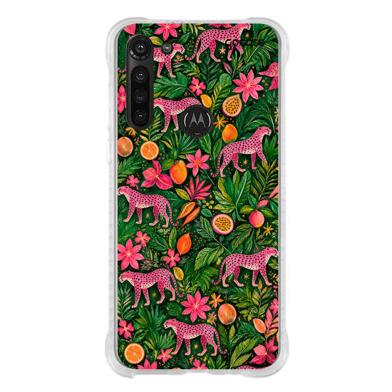 Capinha para celular  Floresta Pink Tropical