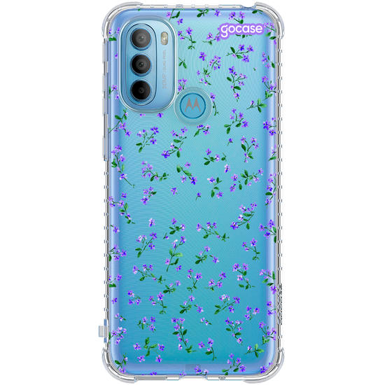 Capinha para celular  Florzinhas Lilás