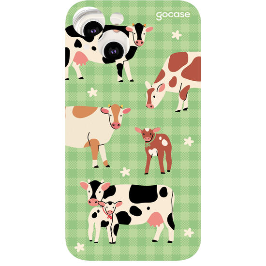 Capinha para celular Vaquinhas Pastando