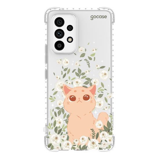 Capinha para celular Capinha Para Celular -  Gato no Campo de Flores