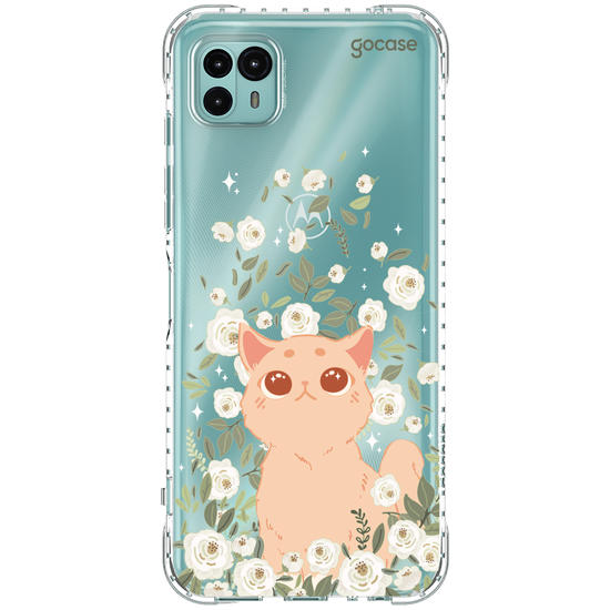 Capinha para celular Capinha Para Celular -  Gato no Campo de Flores