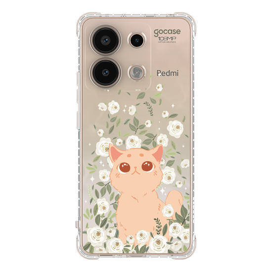 Capinha para celular Capinha Para Celular -  Gato no Campo de Flores