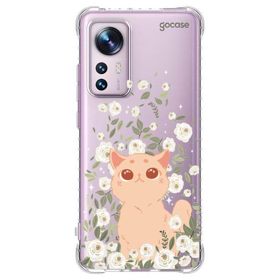 Capinha para celular Capinha Para Celular -  Gato no Campo de Flores