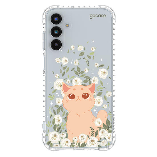 Capinha para celular Capinha Para Celular -  Gato no Campo de Flores