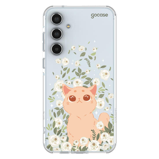 Capinha para celular Capinha Para Celular -  Gato no Campo de Flores