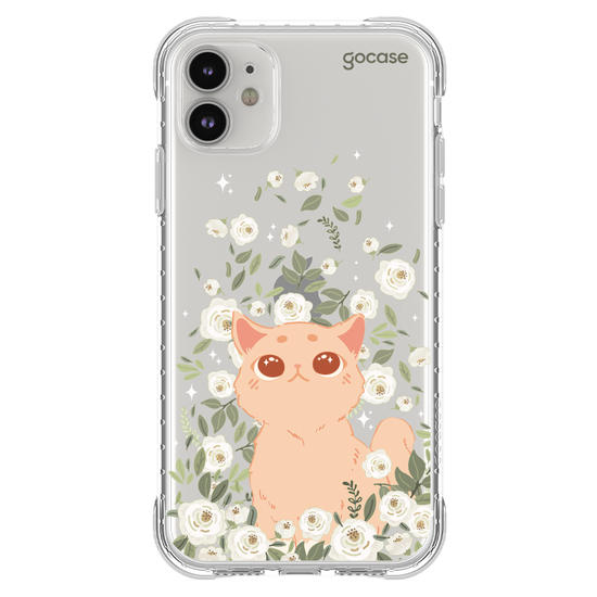 Capinha para celular Capinha Para Celular -  Gato no Campo de Flores