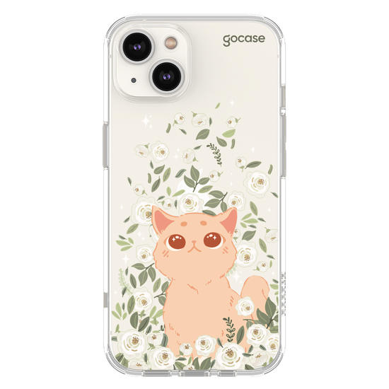 Capinha Para Celular -  Gato no Campo de Flores