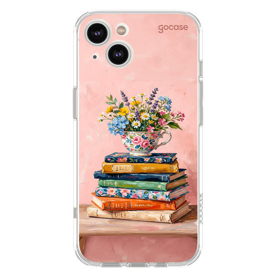  Flower Stack of Books