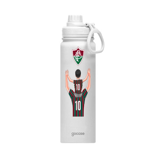 Garrafa Térmica Fresh + Ebook - Fluminense - Pai Torcedor 2026