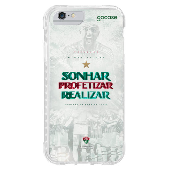 Capinha para celular Fluminense - Sonhar, Profetizar, Realizar