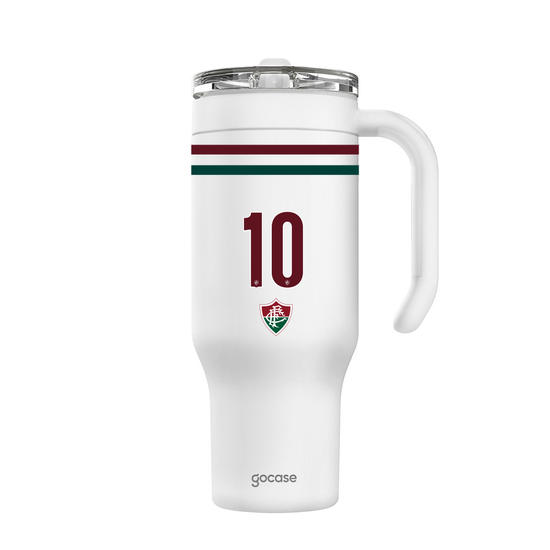Copo Térmico Life + Ebook - Fluminense - Uniforme 2 2026 Personalizado