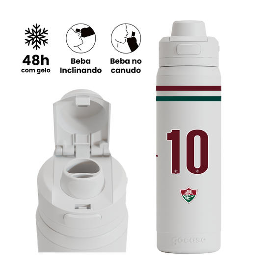 Garrafa Térmica Flip Pro - Fluminense - Uniforme 2 2026 Personalizado