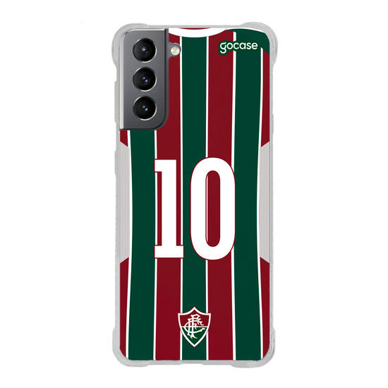 Capinha para celular Fluminense Uniforme 1 2021 Personalizado